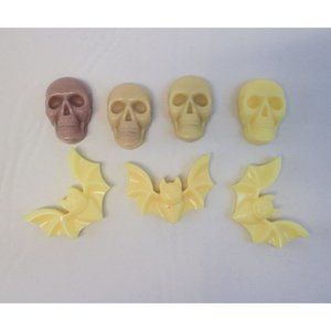 Skulls & Bats Wax Melts | Lemon Sugar Cookie Skull Tarts | Hand Poured